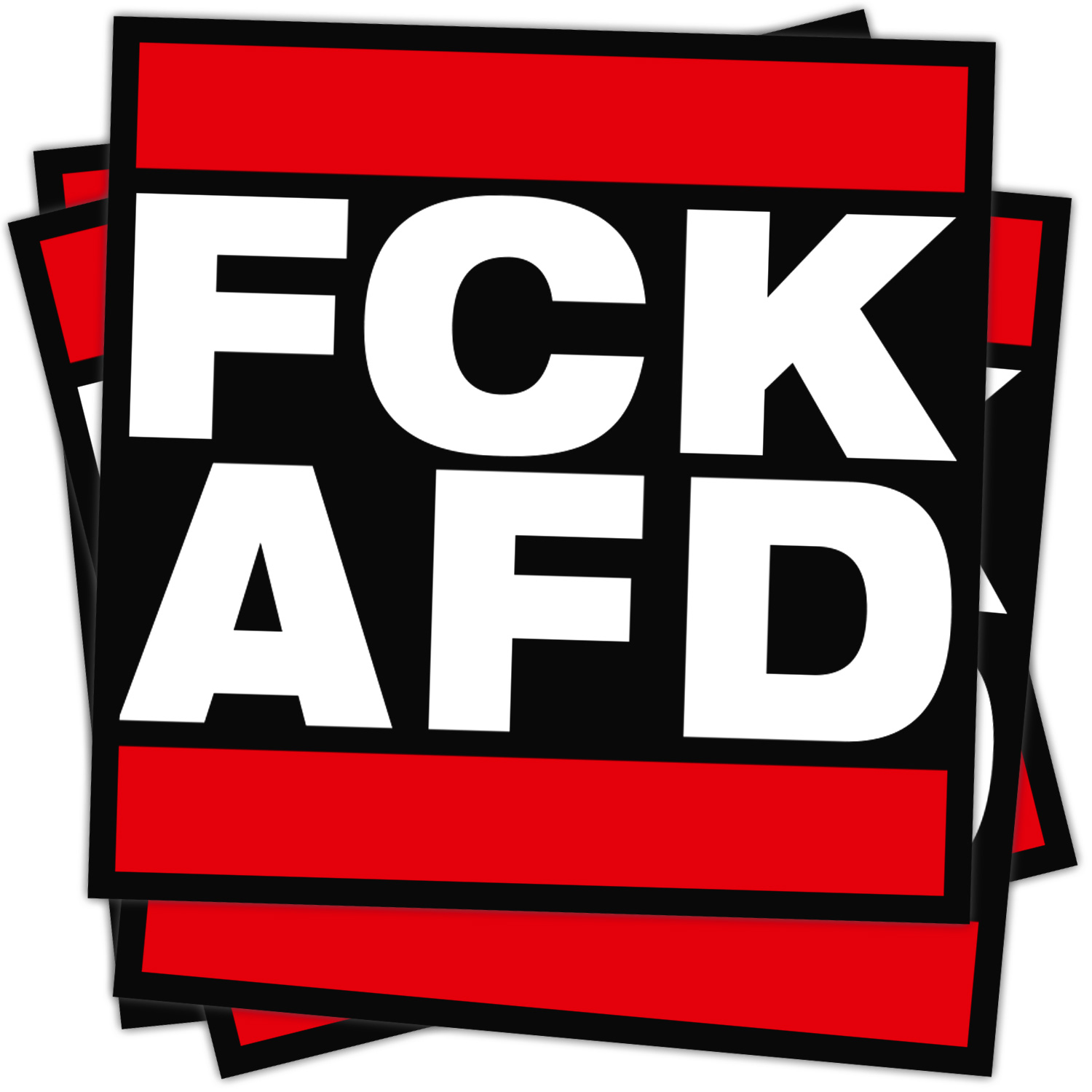 Aufkleber »FCK AFD« (10,5 x 10,5 cm)