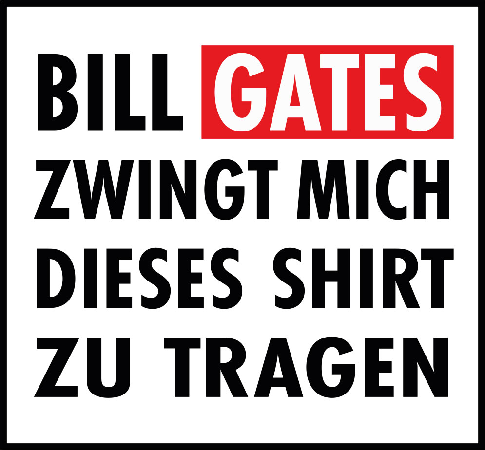Shirt tailliert »Bill Gates«