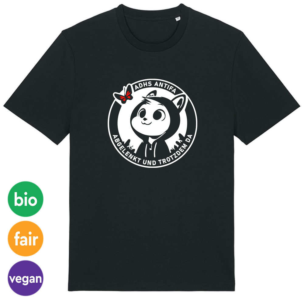 T-Shirt »ADHS Antifa« XS schwarz