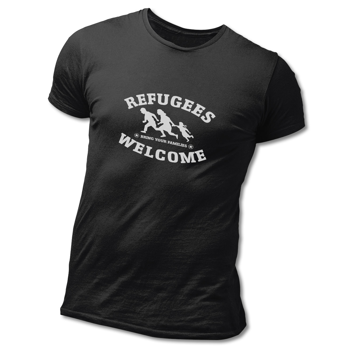 T-Shirt »Refugees welcome«