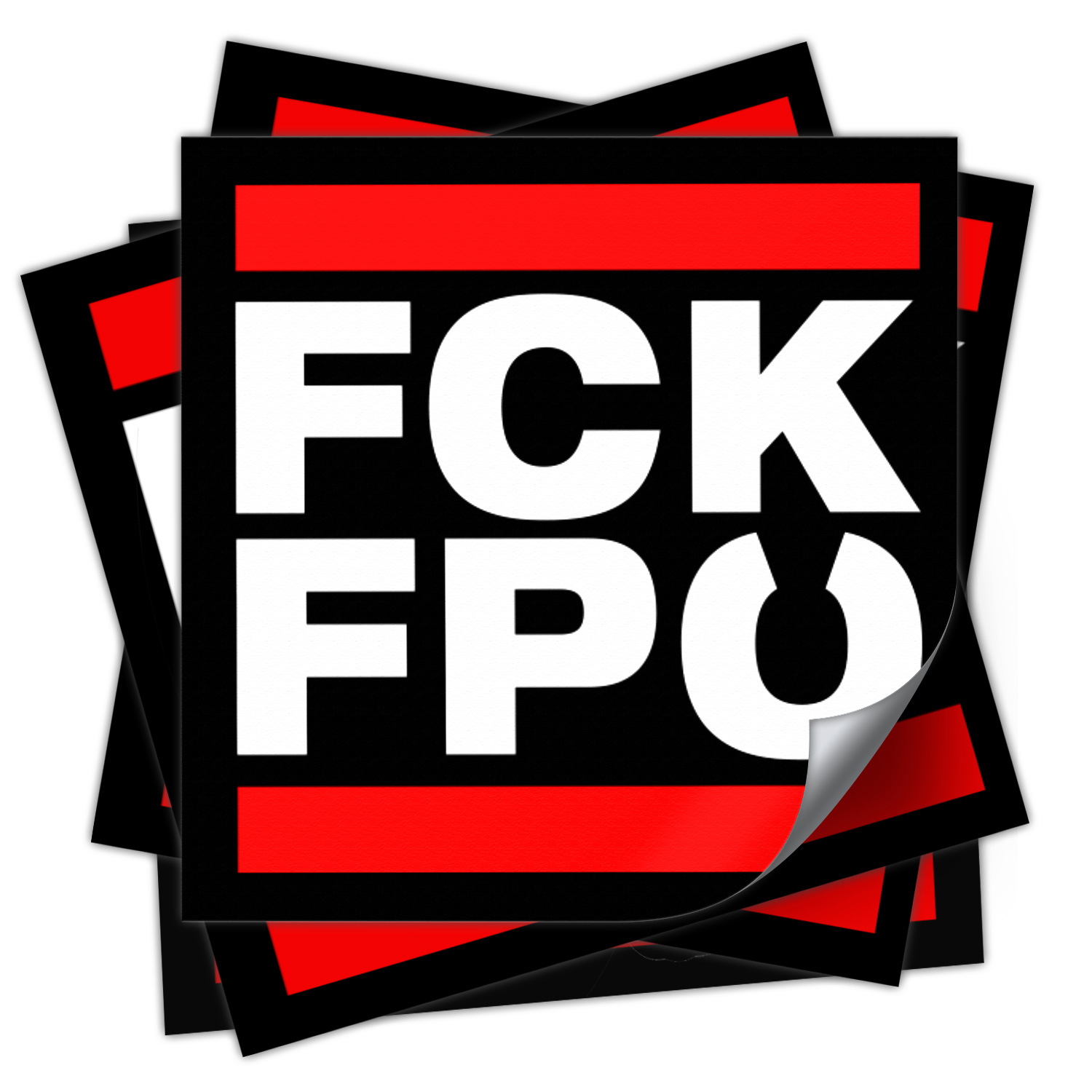 Aufkleber »FCK FPÖ« (10,5 x 10,5 cm)