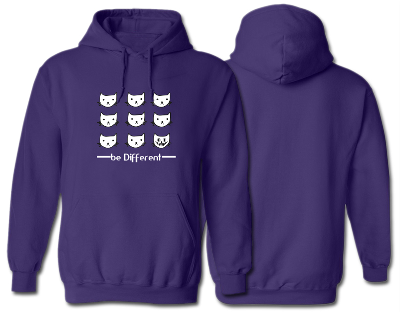 Hoodie »Be different«